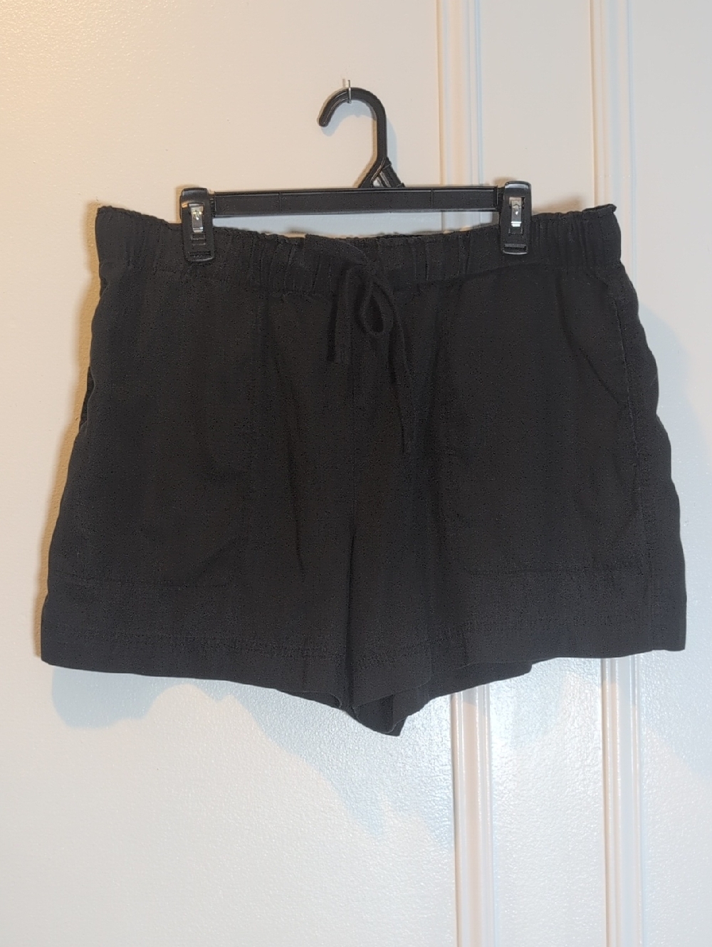 Hilary Radley Black  Elastic Waist Shorts